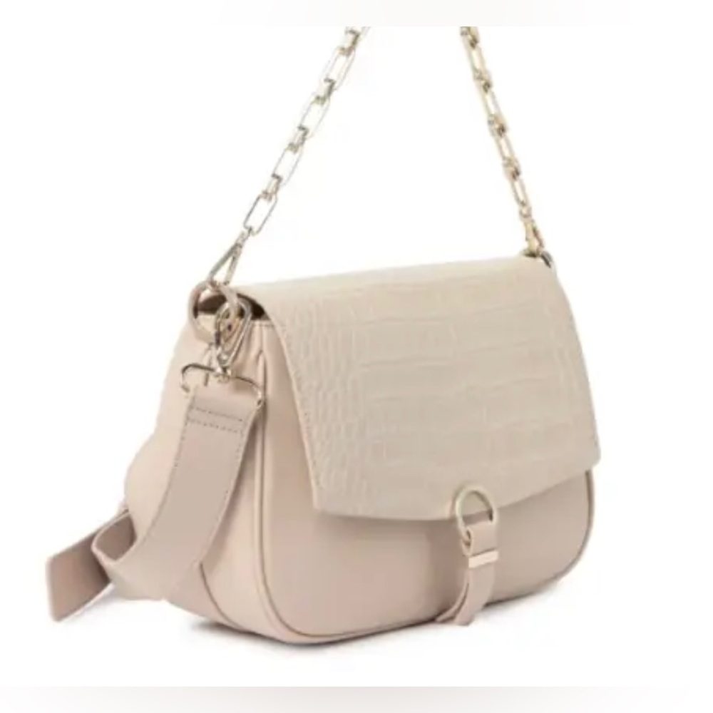 Ted Baker Loop Tab Grainy Crossbody in Taupe